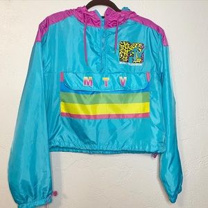 MTV Graphic Multicolor Color Windbreaker
